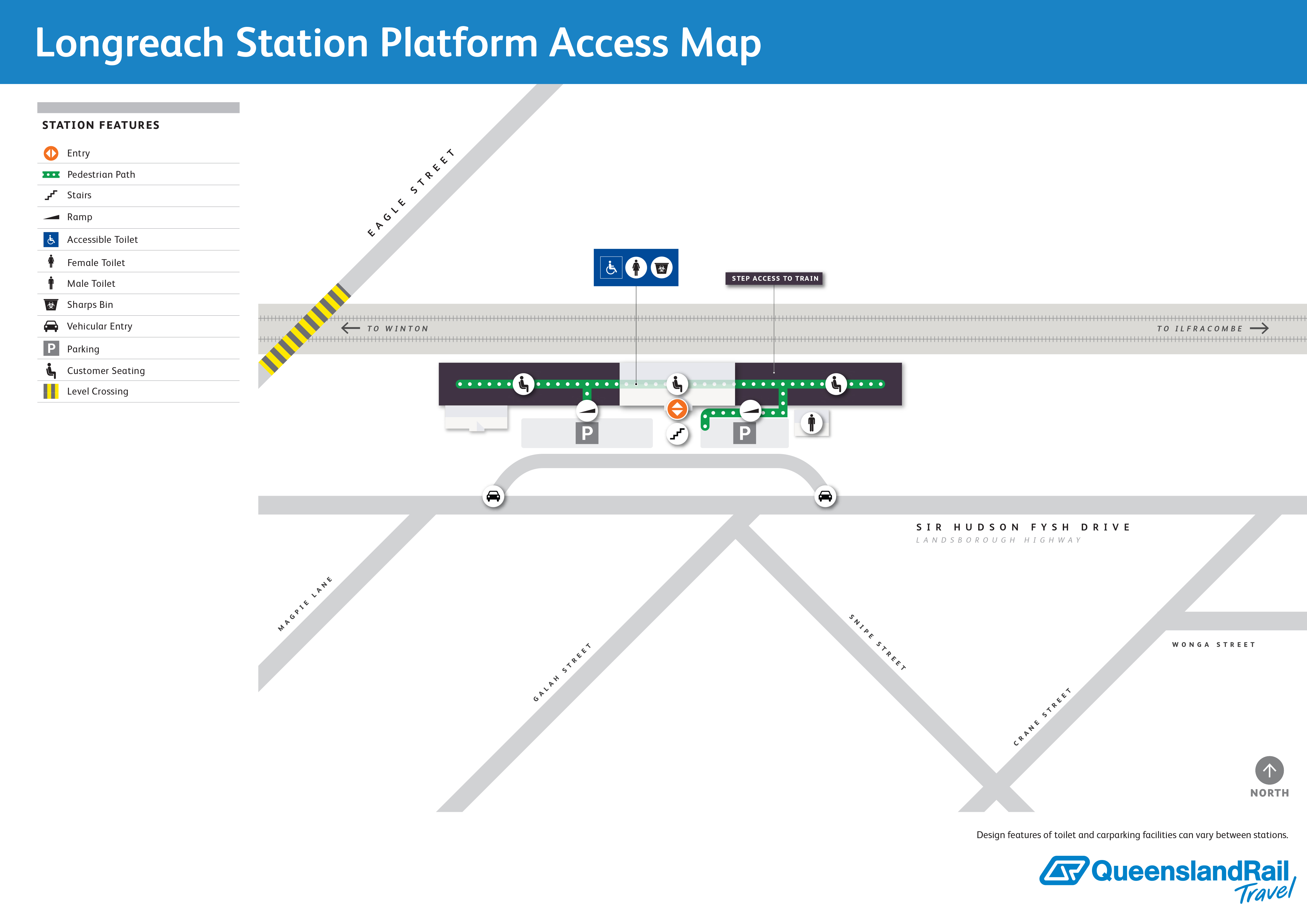 Longreach Railway Station map 1